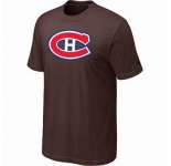NHL Montreal Canadiens big & tall logo T-shirt brown