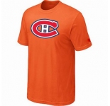 NHL Montreal Canadiens big & tall logo T-shirt orange