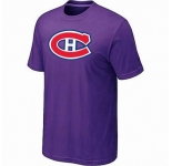 NHL Montreal Canadiens big & tall logo T-shirt puple