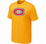 NHL Montreal Canadiens big & tall logo T-shirt yellow