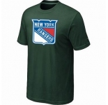 NHL New York Rangers big & tall logo T-shirt dk green