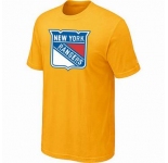 NHL New York Rangers big & tall logo T-shirt yellow