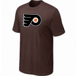 NHL Philadelphia Flyers big & tall logo T-shirt brown