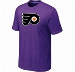 NHL Philadelphia Flyers big & tall logo T-shirt purple