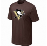 NHL Pittsburgh Penguins big & tall logo T-shirt brown