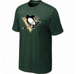 NHL Pittsburgh Penguins big & tall logo T-shirt dk green