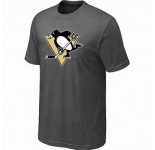 NHL Pittsburgh Penguins big & tall logo T-shirt dk grey
