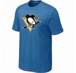 NHL Pittsburgh Penguins big & tall logo T-shirt light blue