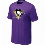 NHL Pittsburgh Penguins big & tall logo T-shirt purple