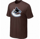 NHL Vancouver Canucks big & tall logo T-shirt brown