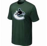 NHL Vancouver Canucks big & tall logo T-shirt dk green