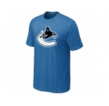 NHL Vancouver Canucks big & tall logo T-shirt light blue