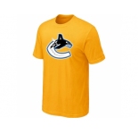 NHL Vancouver Canucks big & tall logo T-shirt yellow