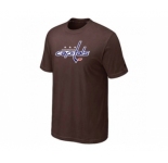 NHL Washington Capitals Big & Tall Logo Brown T-Shirt