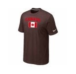 Nike 2014 Olympics Canada Flag Collection Locker Room T-Shirt Brown