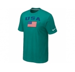 USA Olympics USA Flag Collection Locker Room T-Shirt Green