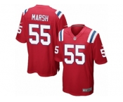Men Nike New England Patriots #55 Cassius Marsh Game Red Alternate NFL Jersey