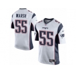 Men Nike New England Patriots #55 Cassius Marsh Game White NFL Jersey