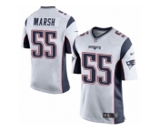 Men Nike New England Patriots #55 Cassius Marsh Game White NFL Jersey