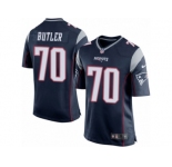 Men Nike New England Patriots #70 Adam Butler Game Navy Blue Team Color NFL Jersey