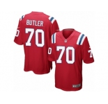 Men Nike New England Patriots #70 Adam Butler Game Red Alternate NFL Jersey
