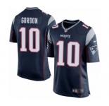 Men's Nike New England Patriots #10 Josh Gordon Game Navy Blue Team Color NFL Jersey