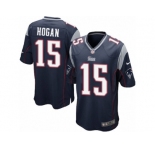 Men's Nike New England Patriots #15 Chris Hogan Game Navy Blue Team Color NFL Jersey