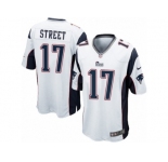 Men's Nike New England Patriots #17 Devin Street Game White NFL Jersey