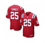 Men's Nike New England Patriots #25 Bishop Sankey Game Red Alternate NFL Jersey