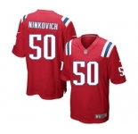 Men's Nike New England Patriots #50 Rob Ninkovich Game Red Alternate NFL Jersey