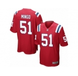 Men's Nike New England Patriots #51 Barkevious Mingo Game Red Alternate NFL Jersey