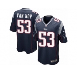 Men's Nike New England Patriots #53 Kyle Van Noy Game Navy Blue Team Color NFL Jersey