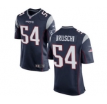Men's Nike New England Patriots #54 Tedy Bruschi Game Navy Blue Team Color NFL Jersey