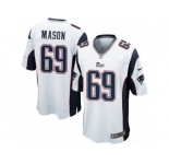 Men's Nike New England Patriots #69 Shaq Mason Game White NFL Jersey