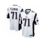 Men's Nike New England Patriots #71 Cameron Fleming Game White NFL Jersey