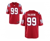 Men's Nike New England Patriots #99 Vincent Valentine Game Red Alternate NFL Jersey