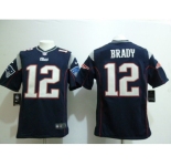 nike nfl jerseys new england patriots #12 tom brady blue[game]