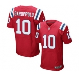 Men's Nike New England Patriots #10 Jimmy Garoppolo Elite Red Alternate NFL Jersey
