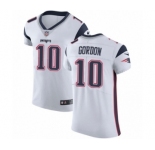 Men's Nike New England Patriots #10 Josh Gordon White Vapor Untouchable Elite Player NFL Jersey