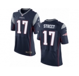 Men's Nike New England Patriots #17 Devin Street Elite Navy Blue Team Color NFL Jersey