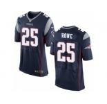 Men's Nike New England Patriots #25 Eric Rowe Elite Navy Blue Team Color NFL Jersey