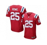 Men's Nike New England Patriots #25 Eric Rowe Elite Red Alternate NFL Jersey