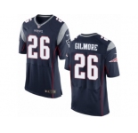 Men's Nike New England Patriots #26 Stephon Gilmore Elite Navy Blue Team Color NFL Jersey