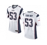 Men's Nike New England Patriots #53 Kyle Van Noy Elite White NFL Jersey
