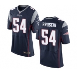 Men's Nike New England Patriots #54 Tedy Bruschi Elite Navy Blue Team Color NFL Jersey
