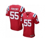 Men's Nike New England Patriots #55 Jonathan Freeny Elite Red Alternate NFL Jersey