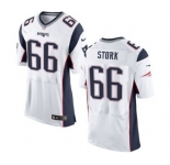 Men's Nike New England Patriots #66 Bryan Stork Elite White NFL Jersey