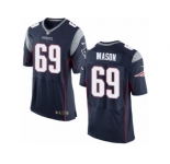 Men's Nike New England Patriots #69 Shaq Mason Elite Navy Blue Team Color NFL Jersey