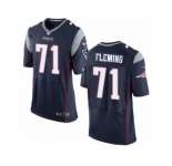 Men's Nike New England Patriots #71 Cameron Fleming Elite Navy Blue Team Color NFL Jersey