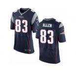 Men's Nike New England Patriots #83 Dwayne Allen Elite Navy Blue Team Color NFL Jersey